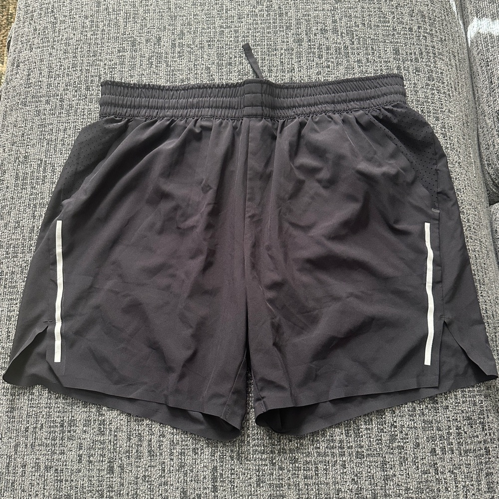 Zella Men's Black Athletic Shorts with Reflective Stripes